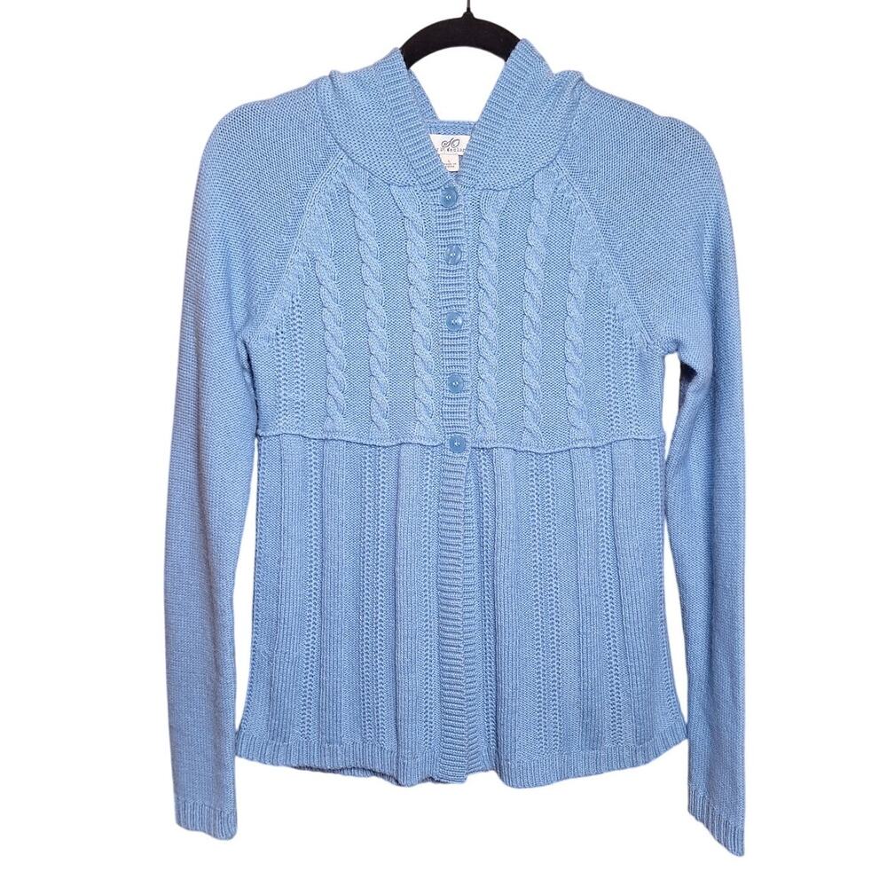 SO Y2K Vintage babydoll cable knit cardigan sweater preppy wool blend bella swan